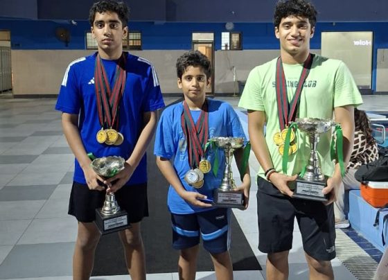 Three Kashif Brothers Win Best Swimmer Titles at Governor Punjab Swimming Championship