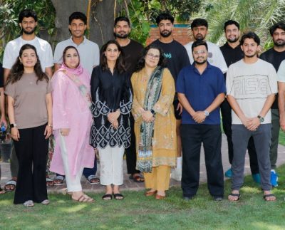 Cricketers attending Beaconhouse communication skills training in partnership with PCB.