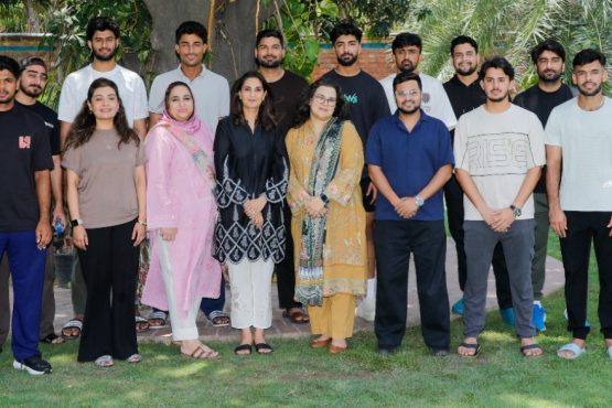 Cricketers attending Beaconhouse communication skills training in partnership with PCB.