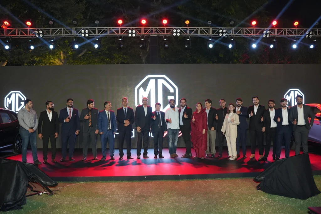 MG Pakistan hosts Experience More Karachi event with customers, partners, media representatives and automotive enthusiasts at an MG brand showcase.
